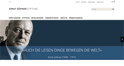 Desktop Screenshot of ernst-goehner-stiftung.ch
