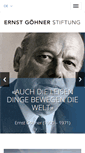 Mobile Screenshot of ernst-goehner-stiftung.ch